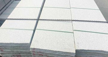 永州芝麻白毛板，石材毛板