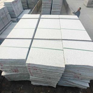 永州芝麻白毛板，石材毛板