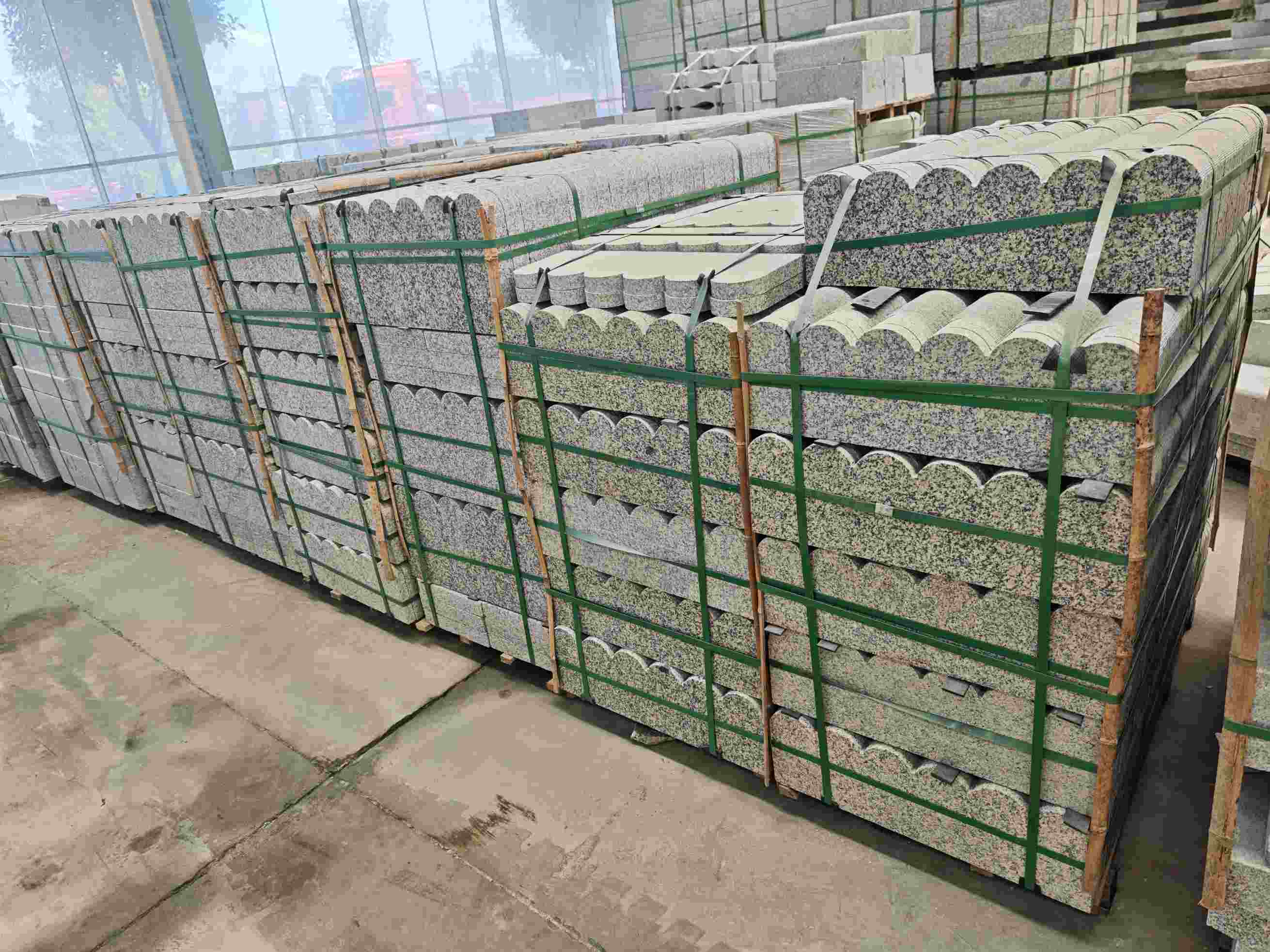 永州芝麻白芙蓉白花边石