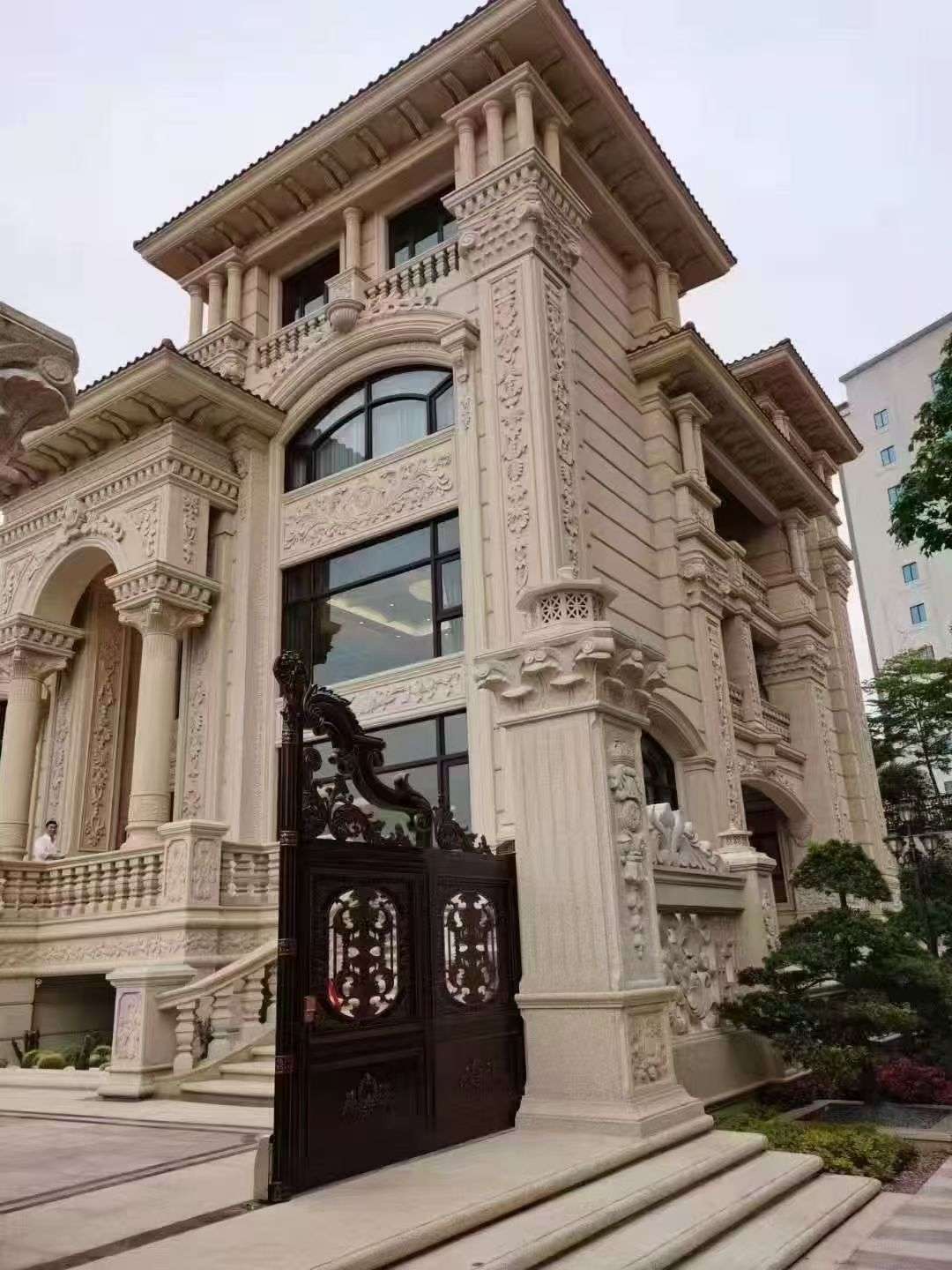 永州黄金麻别墅外墙异形定制