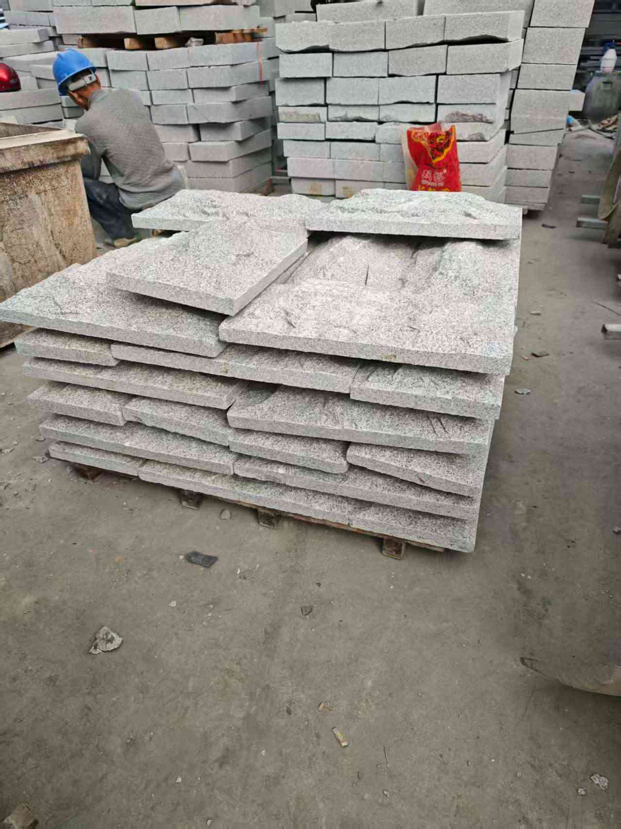 永州芝麻白蘑菇石，自然面